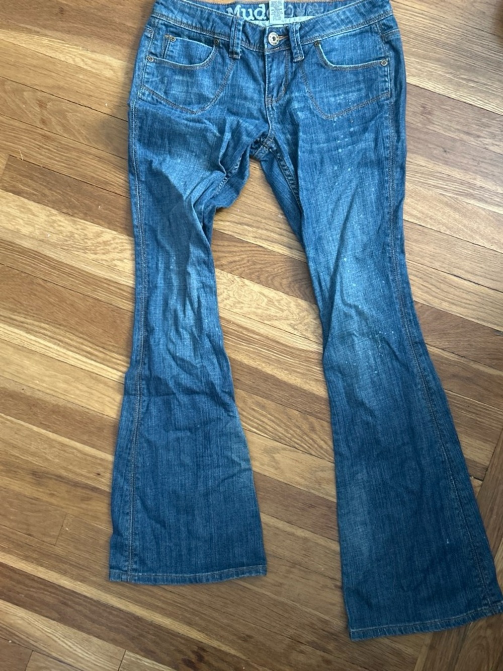 Mudd Women's Dark Blue Flare Jeans